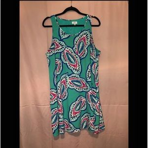 Turquoise Floral Dress